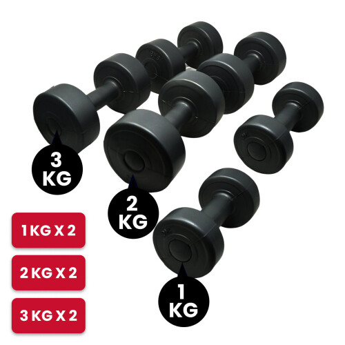 Dumbbell Weights Set with Stand Rack Aerobics Gym Class Workout 1