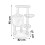 (Large Cat Tree Scratching Post) Cat Tree Scratching Post Kitten Scratcher Pole Bed Toy Climbing Activity Centre 3