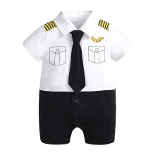 Newborn Baby Clothes for Boys 3-6months Infant Jumpsuit Fashion Pilot Style 1-2yrs Old Toddler Onesies Rompers Birthday Costume