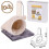 (Cat Scratching Post With Tunnel) Cat Tree Scratching Post Kitten Scratcher Pole Bed Toy Climbing Activity Centre 1