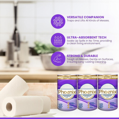 Phoenix Phoenix Supreme Household Multi Purpose Kitchen Towel 6 Pack 2
