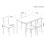 Spot On Dealz 5-Piece Dining Set Table and Chairs Modern Dining Furniture 2