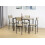Spot On Dealz 5-Piece Dining Set Table and Chairs Modern Dining Furniture 3