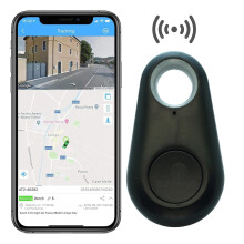 ReFind Black Smart Tracker: Universal Bluetooth 5.0 Anti-Lost Tag for Keys, Wallet, Luggage & Pets | 50m Range, 6-Month Battery, Selfie & Find