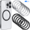 (Chrome Silver) [6pcs] ReFind MagSafe Ring 2