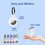(White) PawView AirTag Holder & AirTag Keyring 7