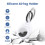 (White) PawView AirTag Holder & AirTag Keyring 3