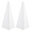 (White 2pcs) 2pcs Polyester Cloth Speaker Holder Cover Portable Speaker Stand Two-sided Cover 1