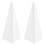 (White 2pcs) 2pcs Polyester Cloth Speaker Holder Cover Portable Speaker Stand Two-sided Cover 2