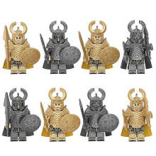 8pcs Asgard Warrior Guard Army Children Assembled Building Block Toys