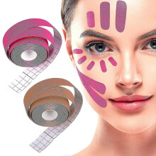 (Rose Red) Face Lift Tape Anti Wrinkle Face Eye Neck Lift Tape Wrinkle Patches For Firming And Tightening Skin Xinda