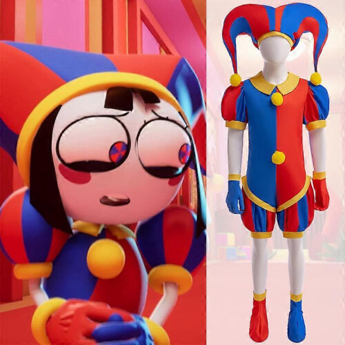 (110) Magic Numbers Circus Pomni Cosplay Costume Uniform Jumpsuit Hat ...