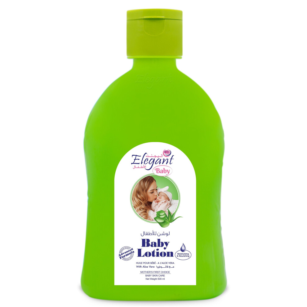 Elegant Baby Lotion Aloe Vera Advanced Formula to Moisturize and Nourish, delicate skin with aloe vera 500ml