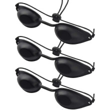 3pcs Uv Protective Glasses, Suitable for Ipl Uv Led Beauty Laser Treatment, Black Protective Glasses
