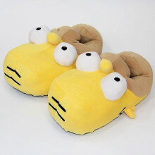 (Homer) Cartoon Men Women Winter Home Slippers Simpson Shoes Non-slip Soft Winter Warm House Slippers Indoor Bedroom Cute Lovers Couples