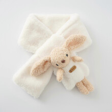(White) Children's scarf Boys and girls cartoon doll scarf tide autumn and winter warm cross scarf
