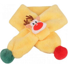 Kids Winter Neck Warmer Thick Soft Wrap Scarf Cross Collar Plush Shawl Scarves Christmas Gift for Girls