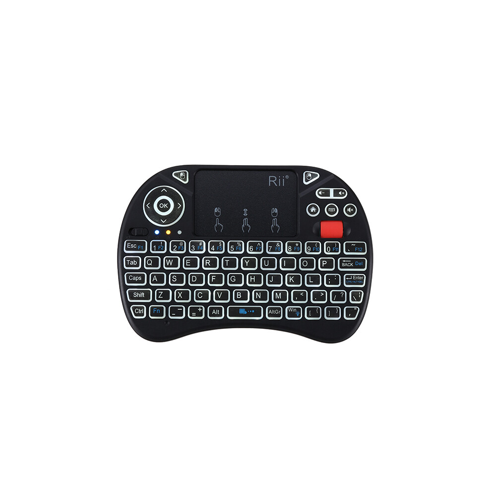 Rii I8x 2.4G Wireless Backlit Mini Keyboard Touchpad Airmouse With Scroll Wheel White 193293598092