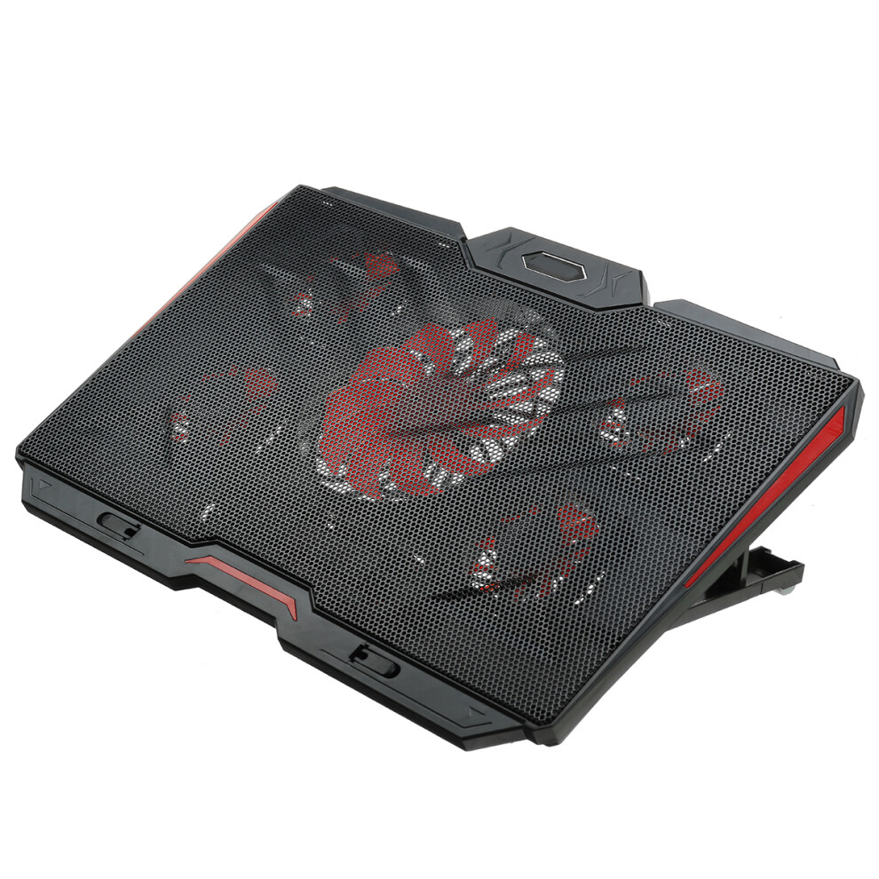 Gaming Laptop Cooler Five Fan 2 Usb Ports 2400Rpm Laptop Cooling Pad Notebook Stand For 12'' To 17'' Notebooks 9126425099922