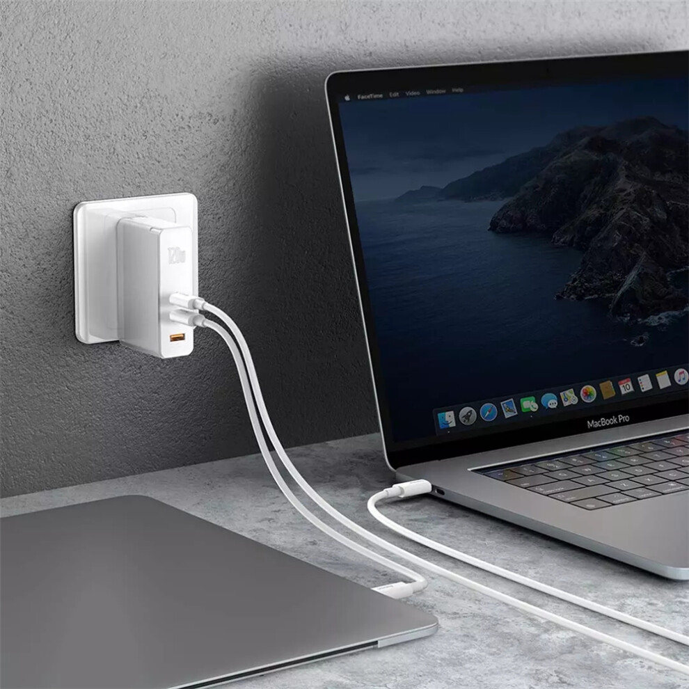Baseus Gan2 Pro Mini Dual Type C + Usb A 120W Quick Charger Power Adapter Power Socket 9184984958906
