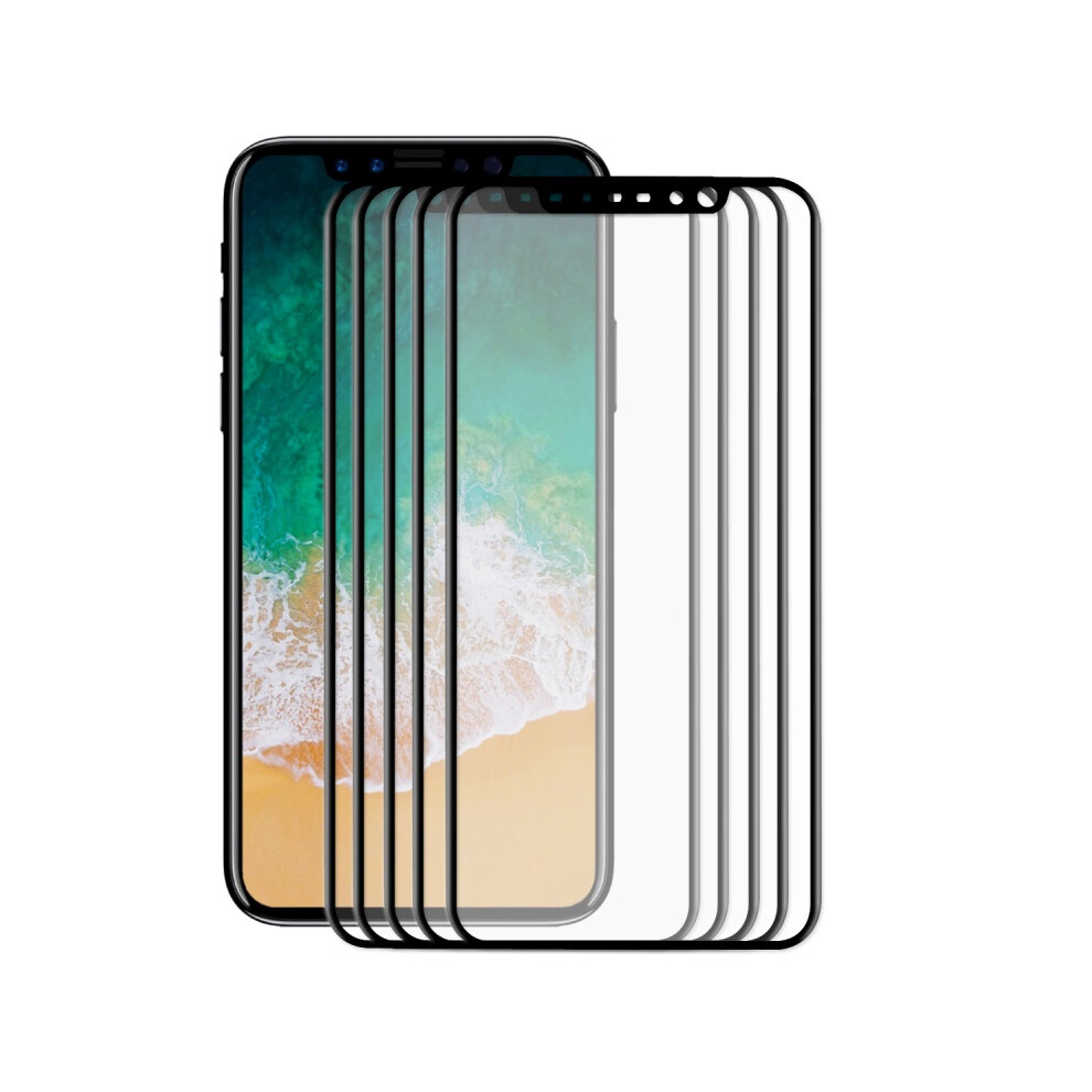 5 Packs Bakeey Silkscreen Automatic Adsorption Tempered Glass Screen Protector For Iphone Xs X 6900252003603