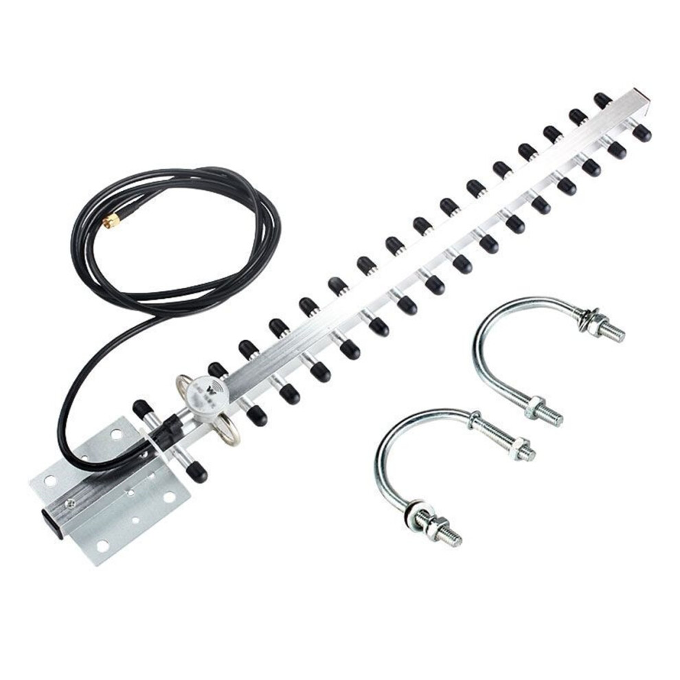 Rp Sma 2.4Ghz 25Dbi Directional Outdoor Wifi Antenna Wireless Yagi Antenna With Cable For Extending Wifi Coverage 715444507854