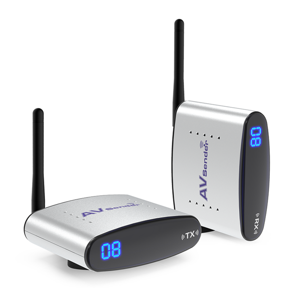 Pakite Pat 225 2.4Ghz Wireless Av Sender Ir Remote Audio Video Transmitter Receiver 100 Meter Transmission Distance 3796737047827