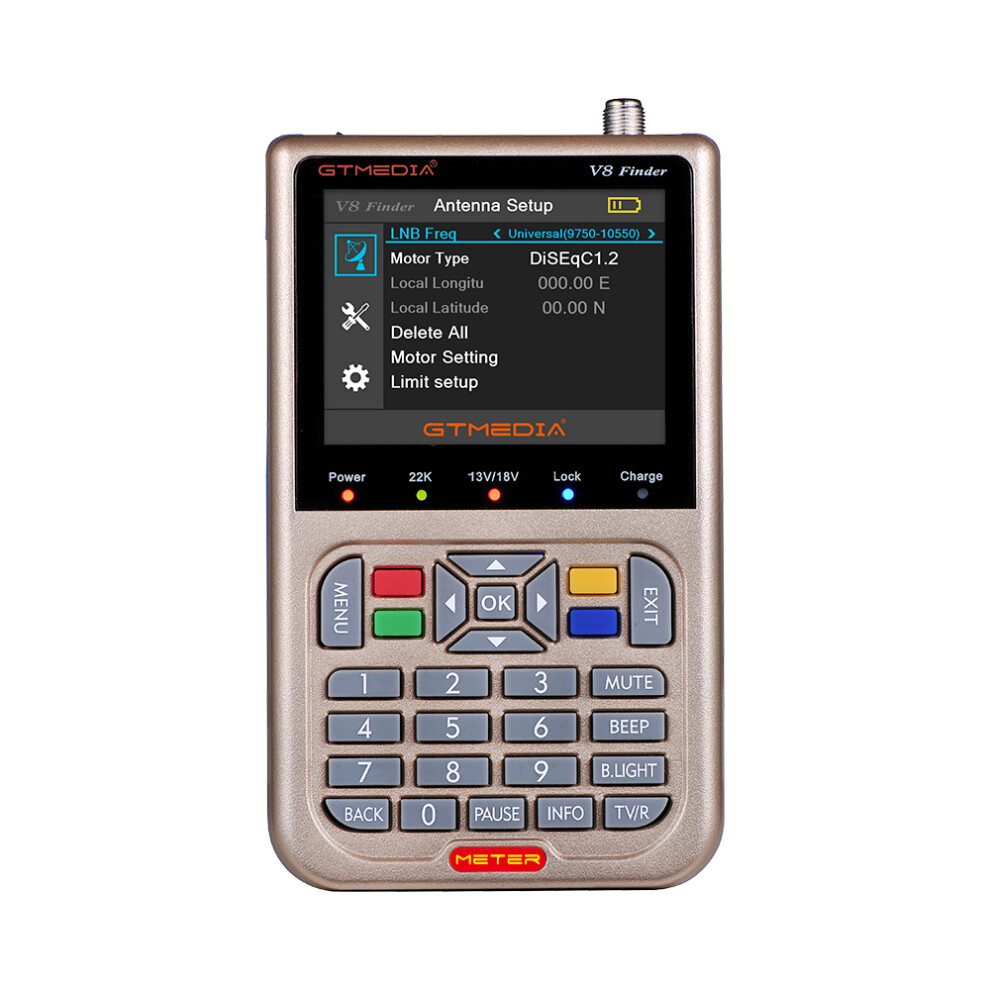Gtmedia V8 Finder Meter Hd 1080P Digital Satellite Dvb S2 S2x Finder Meter Spectrum Analyzer Support H.265 Decoding 6901251329398