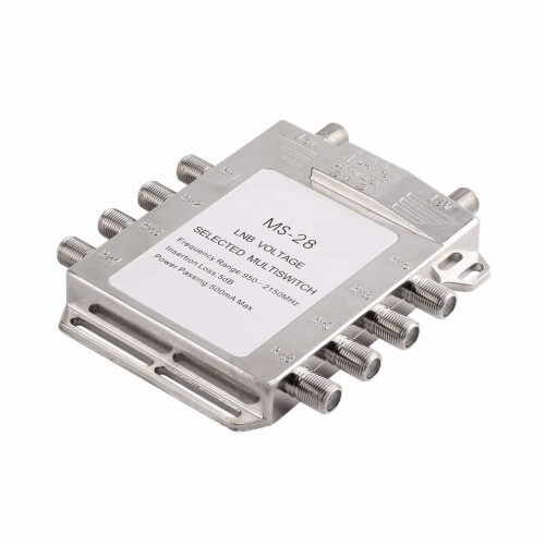 Jasen JS MS28 2 in 8 Diseqc Switch Satellite Multiswitch Satellite Antenna Flat LNB Switch 1