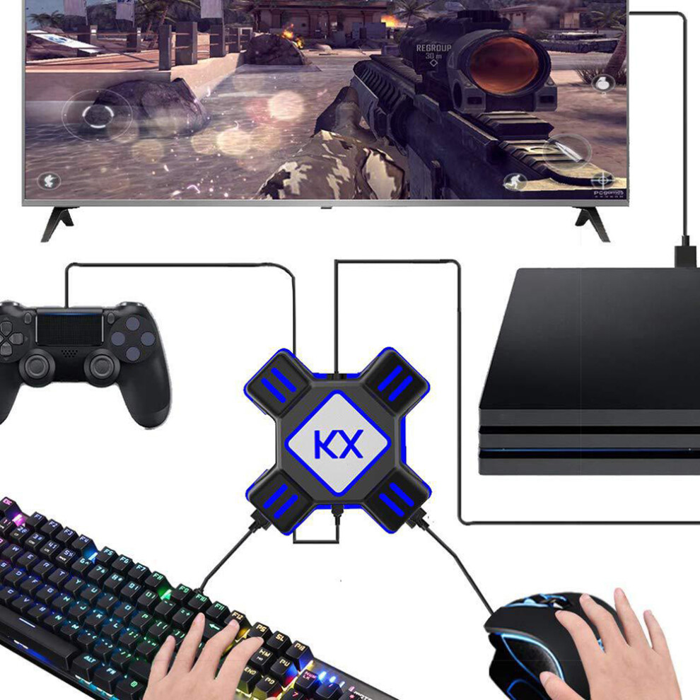 Kx Usb Game Controllers Adapter Converter Video Game Keyboard Mouse Converter For Switch Xbox Ps4 Ps3 931213223774