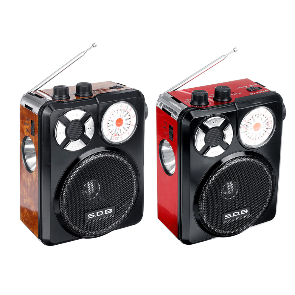 Bakeey 3.5Mm Aux Full Band High Sensitivity Fm Am Radio U Disk Tf Sd Portable Player With Flashlight Rechargeable 618799124991