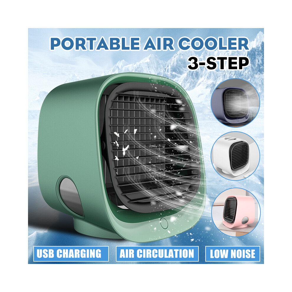 Fan Cooling Mini Air Conditioner Portable Cooler Desktop Table Humidifier Usb 608442069311