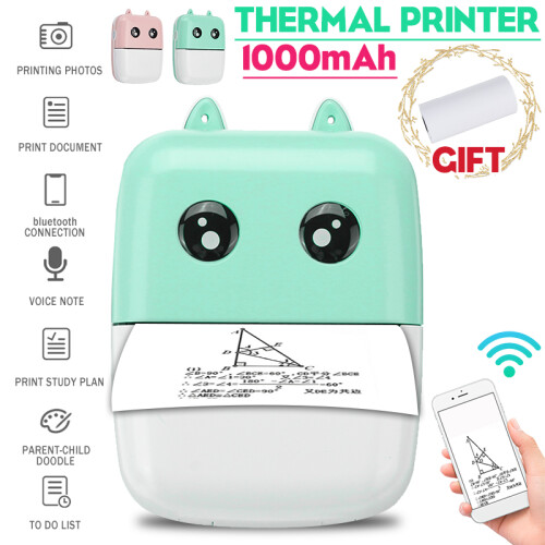 Mini Portable Wireless bluetooth Pocket Thermal Printer Phone Remote Photo Receipt Printing Learning Assistance for Android IOS Windows 1