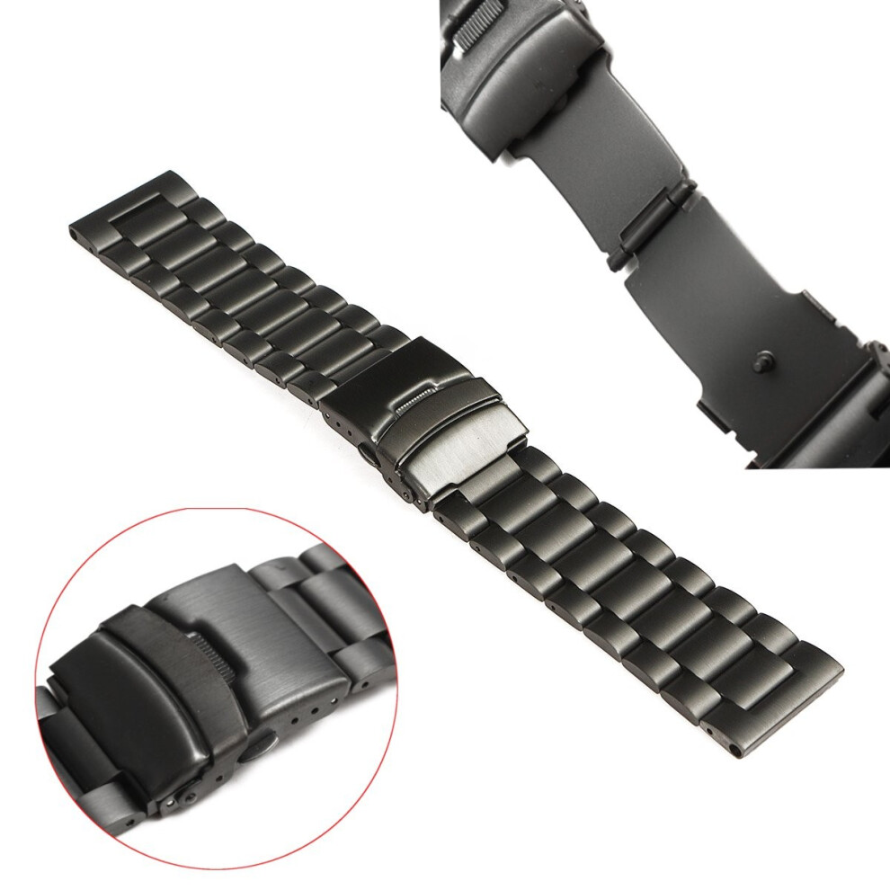 Metal Stainless Steel Watch Wrist Band Strap For Garmin Fenix 3 Hr Black 191156120930