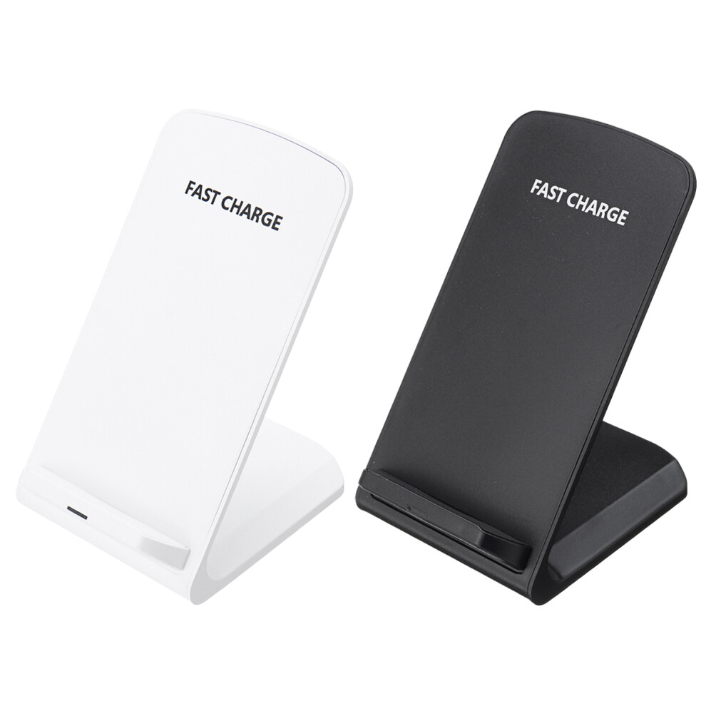 Bakeey 2 Coils Qi 10W Wireless Charging Stand Fast Charger For Google Pixel 3 3 Xl Black/White 300742299305