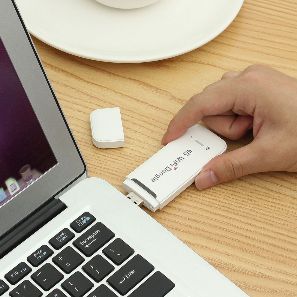 150Mbps 4G Lte Usb Dongle Hotspot Encryption Mobile Broadband Wifi Router Modem White 755691285891