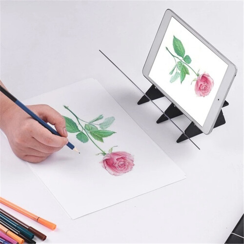 Optical Drawing Board Sketch Painting Mirror Plate Tracing Copy Table Projector 2