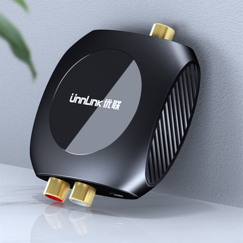 Unnlink Analog To Digital Audio Converter Adapter 96Khz R L Rca To Spdif Optical Coaxial Toslink For Amplifier Soundbar Speaker 6901249323568
