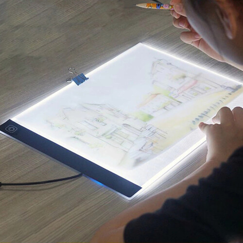 Bakeey 3.5mm Slim A4 Size USB LED Illuminated Tracing Light Box Copy Drawing Board Pad Table