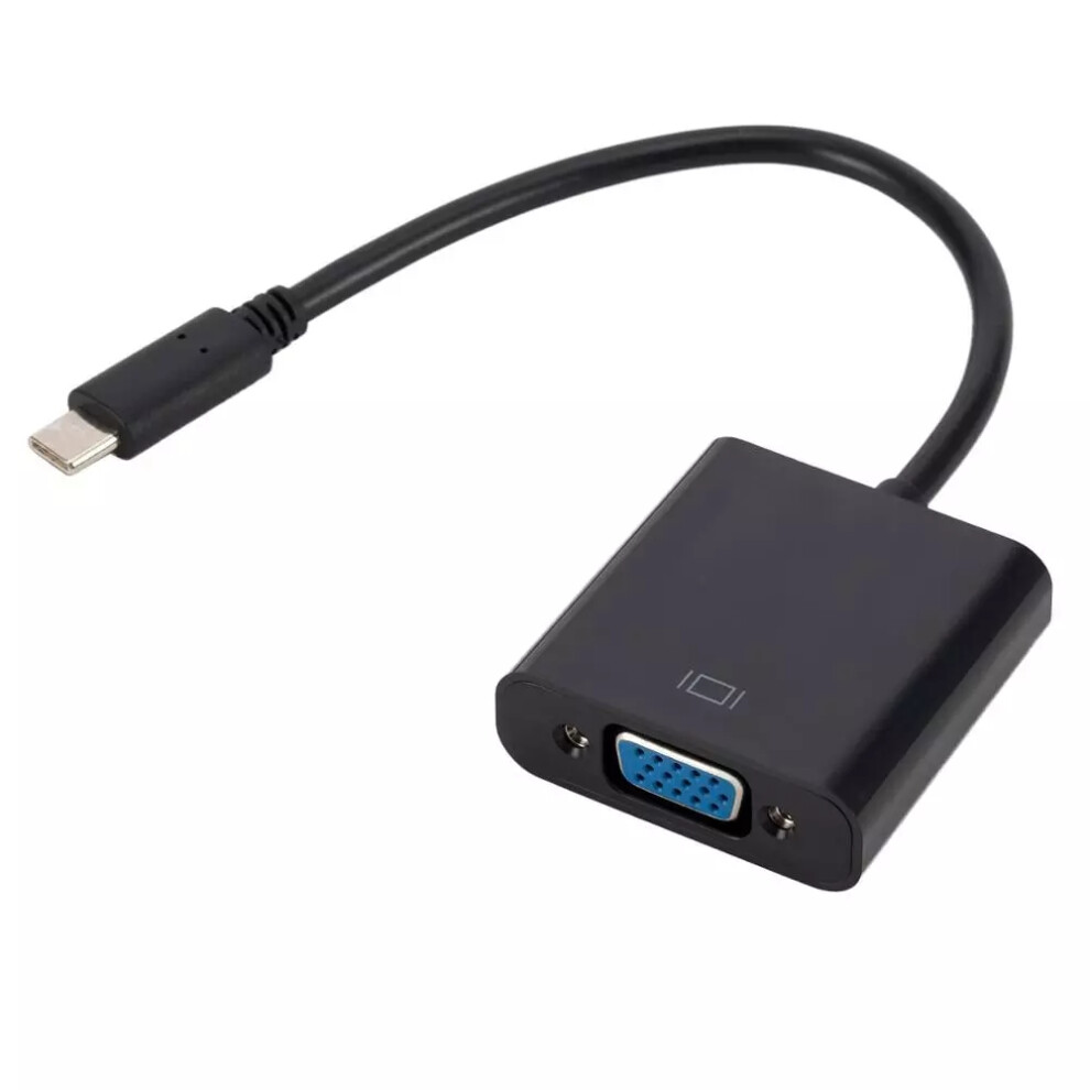 Usb 3.1 Type C To Vga Monitor Usb 3.0 Type C Female Charger Adapter Converter For Macbook 190268364379