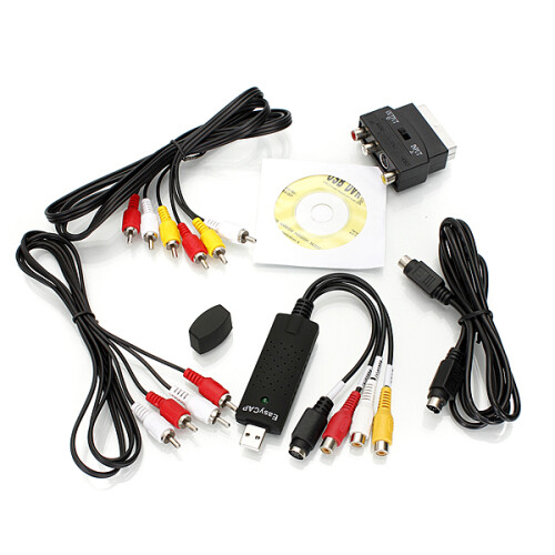 TV DVD Audio Video Grabber Stick Digitization Cable Scart Adapter