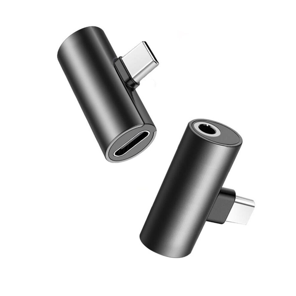 Bakeey 2 in 1 Type C 3.5mm Headphone Earphone Charger Adapter Cable Splitter For Samsung Galaxy S20 Note20 Mi10 POCO X3