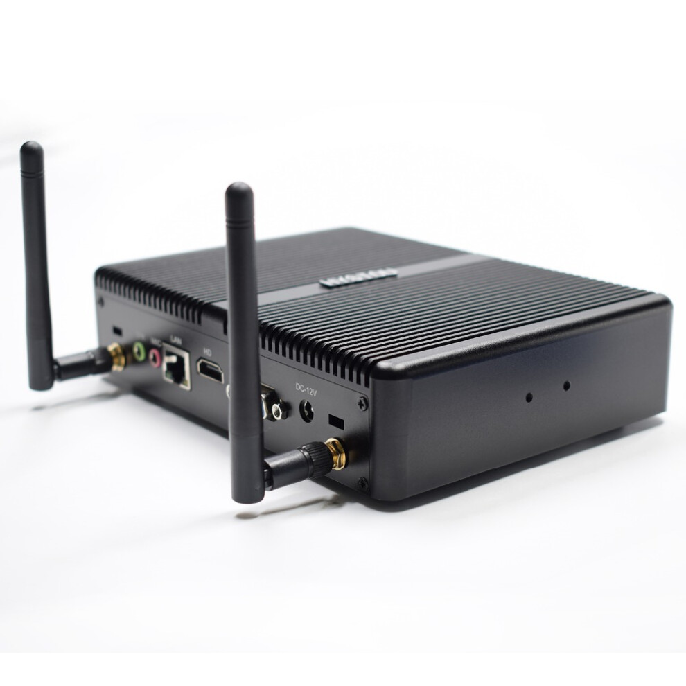 Hystou H2 Mini Pc I3 4010Y 8Gb+128Gb Dual Cores Win10 Ddr3 Intel Hd Graphics 1.3Ghz Fanless Mini Desktop Pc Sata Msata Mic Vga Hdmi 300M Wifi Black 913304150398