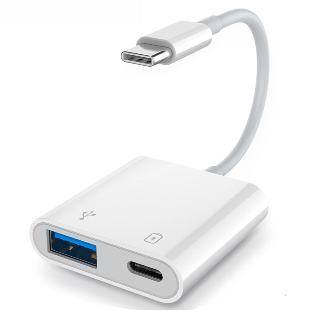 Bakeey 2 In 1 Type C Otg Adapter Power Supply Usb 3.0 Pd Quick Charging Converter Adapter For Iphone 12 12Pro Huawei P40 Mate 40 Pro Oneplus 8Pro 8T 6906142759148