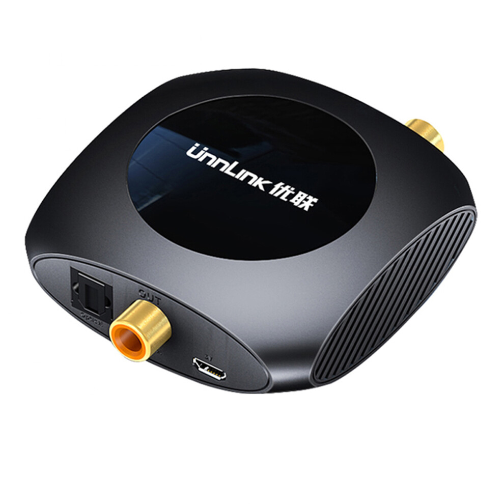 Unnlink Digital Coaxial To Optical Audio Converter Hifi 5.1 Dts Dobly Ac3 Spdif Toslink 192Khz Audio Amplifier Decoder Optical Toslink To Coaxial Ad 6906143202148