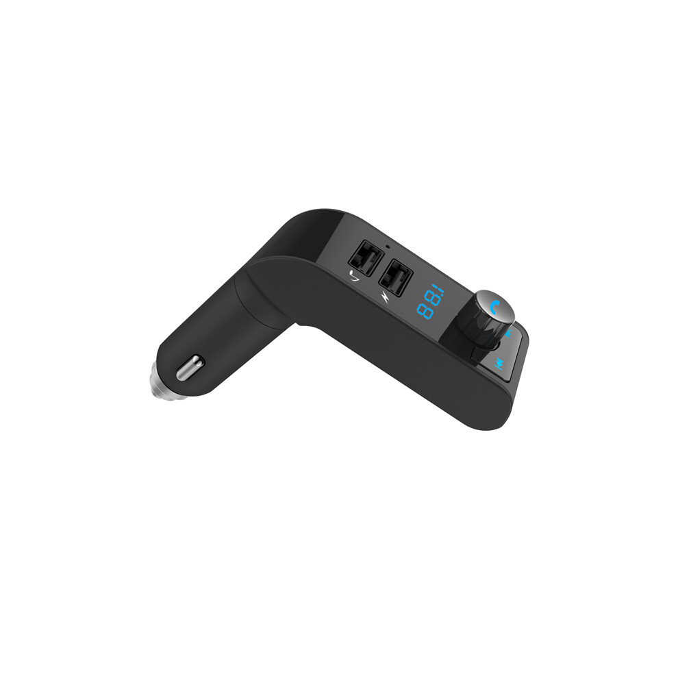 Bakeey Led Bluetooth Car Kit Hands Free Tf Card U Disk Music Car Charger For Mobile Phone Tablet 827156632110