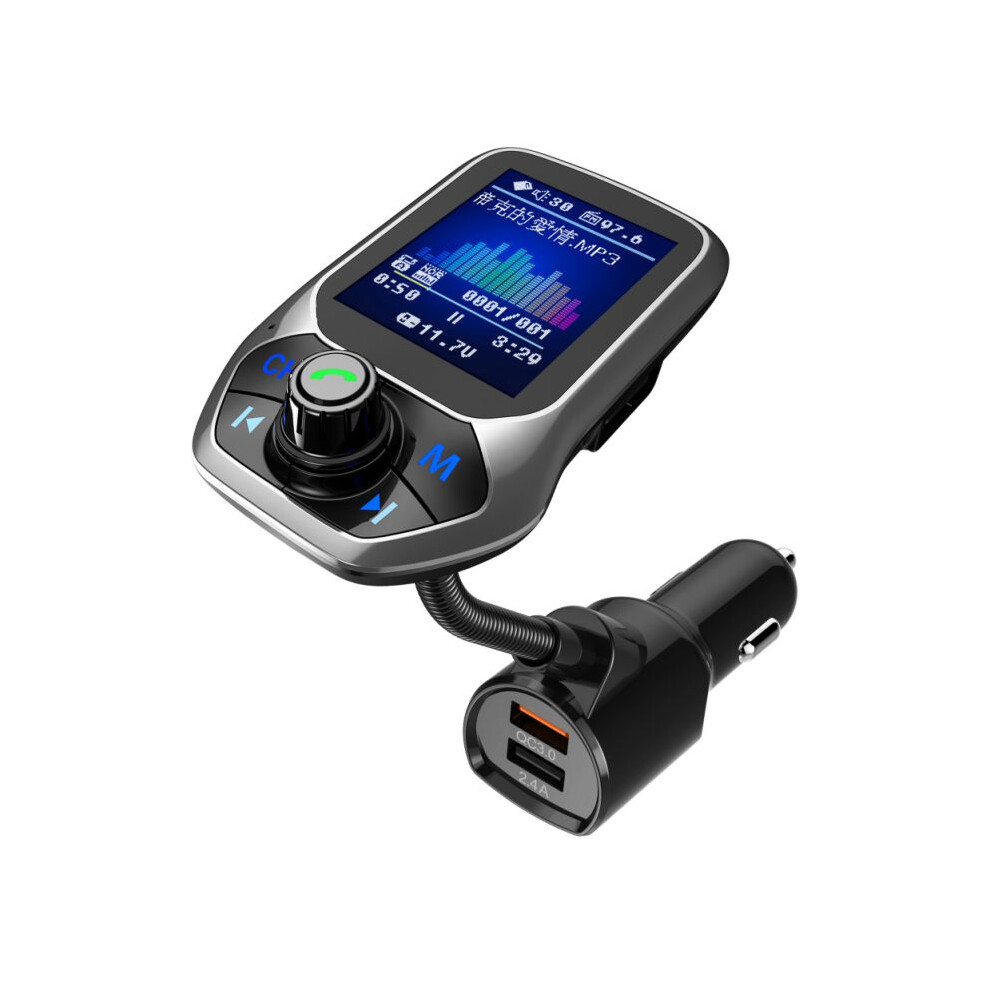 Bakeey Usb Car Charger 3 Ports Digital Display Quick Charging Handsfree Bluetooth Fm Transmitter Mp3 Player For Iphone Xs 11Pro Huawei P30 P40 Pro 6906140864998