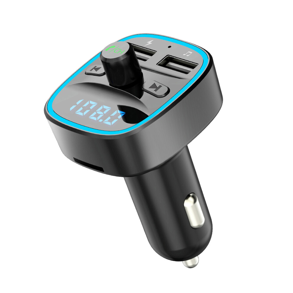 Bakeey Bluetooth 5.0 Fm Transmitter Car Kit Handsfree Wireless Auto Mp3 Player Quick Charge Qc3.0 Usb Charger 6906137093523