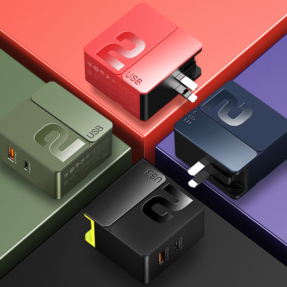 Rock Sugar 30W 18W Dual Usb Pd3.0 Qc4.0 U+U Fast Charging Charger For Iphone 11 X Xs Max Mi9 Huawei Oneplus 7 S10 S10+ 3518362868550