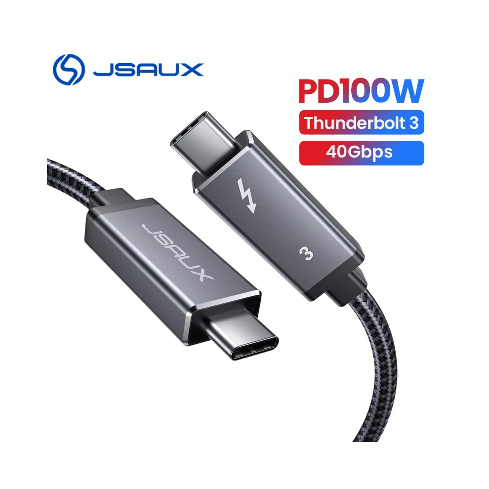 Jsaux Pd 100W 5A Usb C To Usb C 40Gbps 5K@60Hz Type C To Type C Usb Fast Charging Data Cable 1M For Macbook Pro For Dell Hp Hub 6914232244207